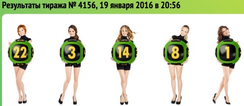 Выигрышная комбинация «Гослото «5 из 36